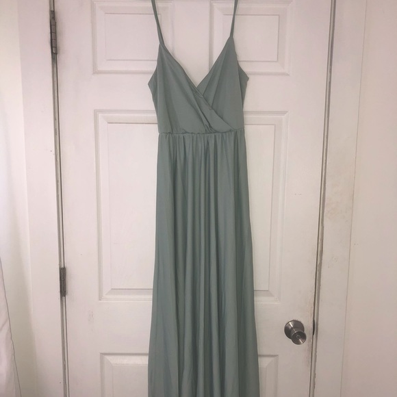 ASOS Dresses Asos Sage Green Bridesmaid Dress Poshmark